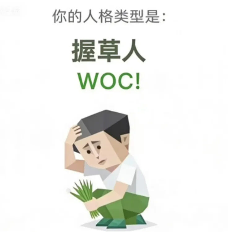WOC!（握草人）人格海報